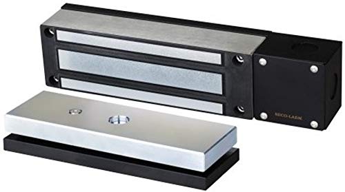 SECO-LARM قفل بوابة كهربائي مغناطيسي مقاوم للعوامل الجوية Seco-Larm E-942FC-1K3SQ بقوة تثبيت 1,300 رطل (591 كجم)، يتضمن قفل مغناطيسي مع حوامل للذراع والمغناطيس - Image 4