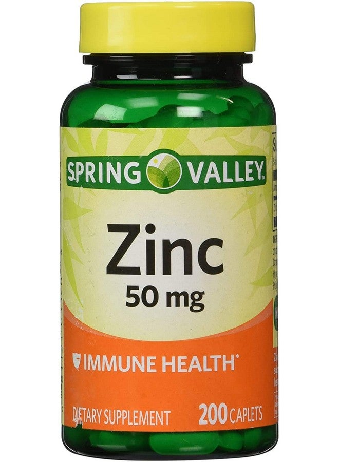 SPRING VALLEY وادي الربيع - زنك 50 ملغ، 200 حبة 3 عبوة - Image 1