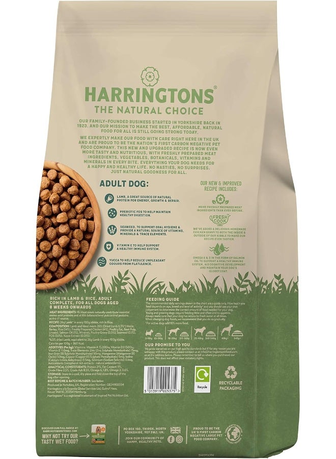 Harringtons Complete Lamb Rice Adult Dry Dog Food 4Kg - Image 2