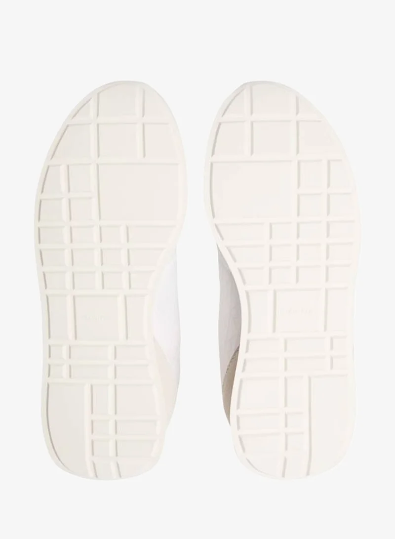 CALVIN KLEIN Bright White/Marshmallow Retro Runner Trainers for Women | Best Price UAE