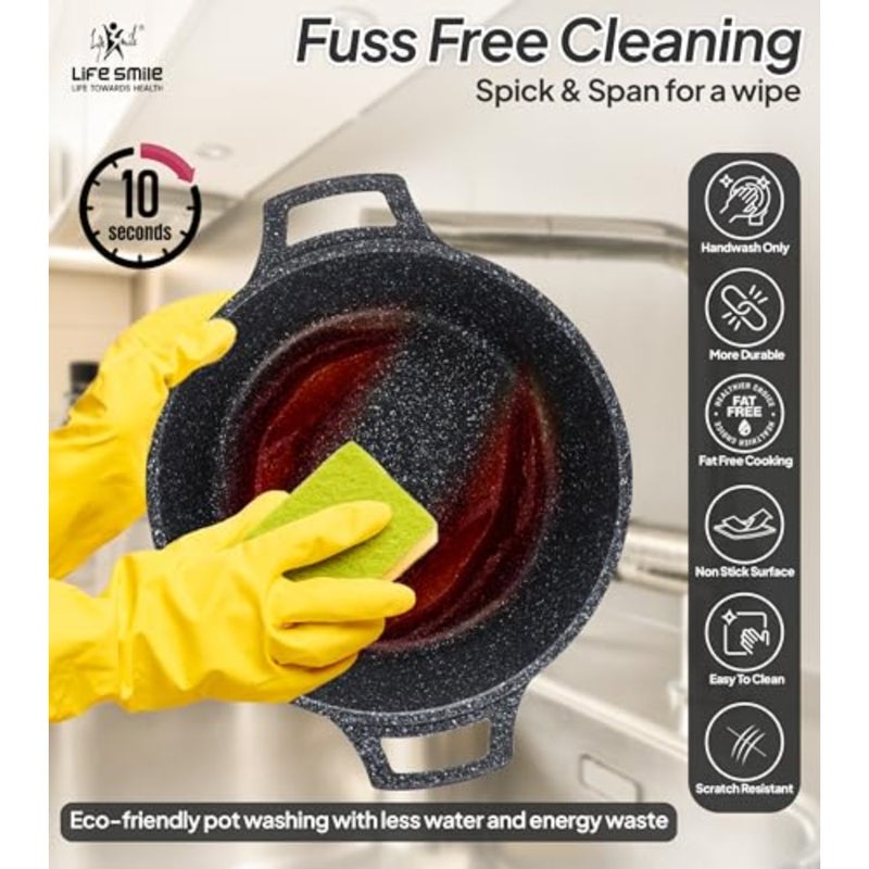 10pc Forged Lightweight Cookware Set PFAS Free, Ultra Non-Stick Surface, Stay-Cool Handles, Works on All Cooktops and Induction Ready - Image 5