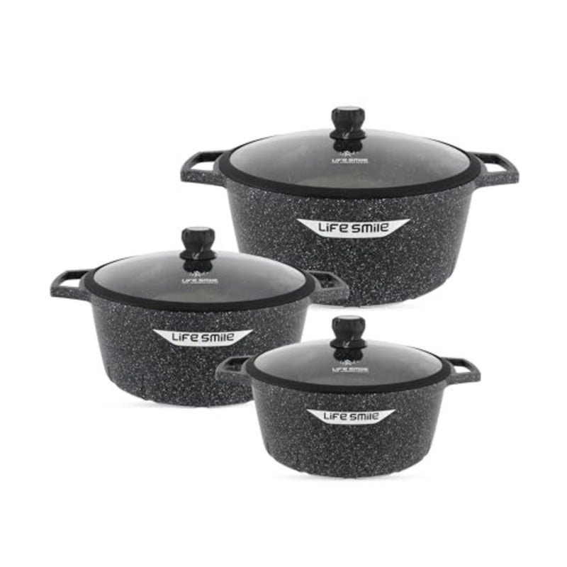 10pc Forged Lightweight Cookware Set PFAS Free, Ultra Non-Stick Surface, Stay-Cool Handles, Works on All Cooktops and Induction Ready - Image 1