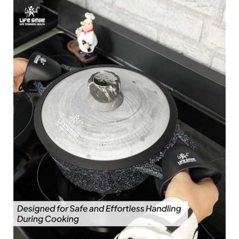 10pc Forged Lightweight Cookware Set PFAS Free, Ultra Non-Stick Surface, Stay-Cool Handles, Works on All Cooktops and Induction Ready - Image 2
