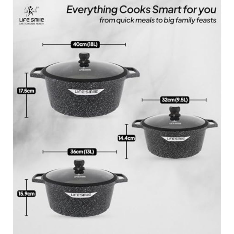 10pc Forged Lightweight Cookware Set PFAS Free, Ultra Non-Stick Surface, Stay-Cool Handles, Works on All Cooktops and Induction Ready - Image 3