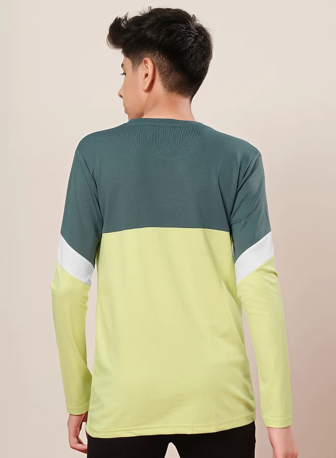Technosport Color Block Long Sleeve T-Shirt