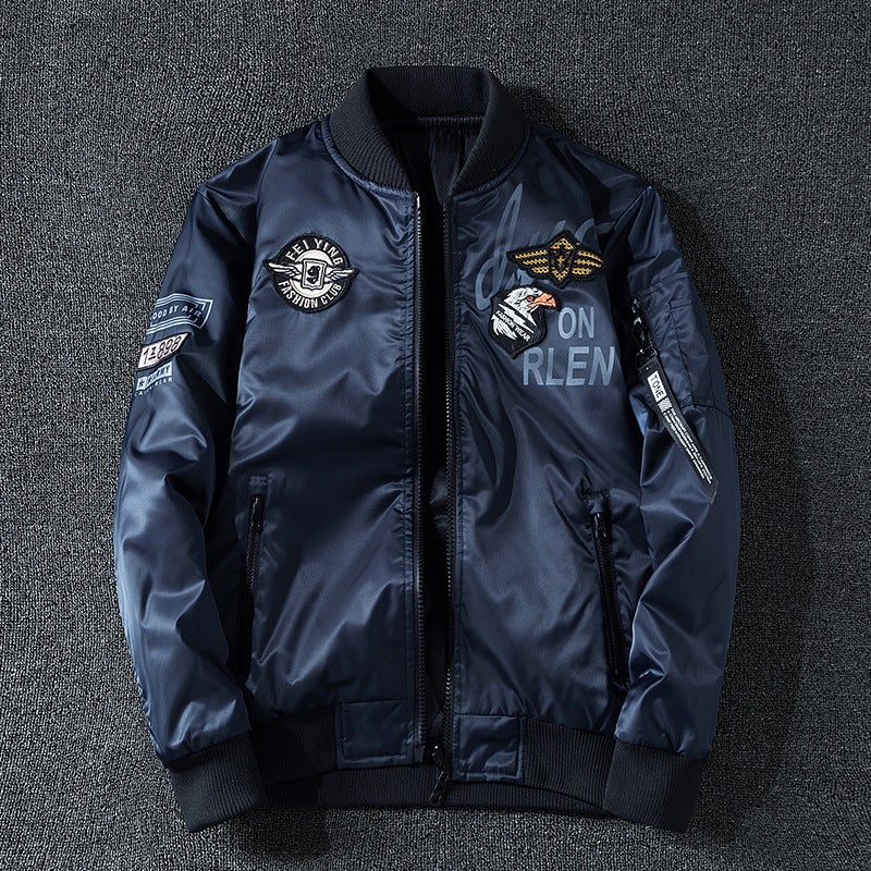 Jacket Overcoat Men'S Double-Sided Wear 2020 Spring New Style Air Force One Casual Thick Flying Suit Men'S Clothing - Image 3