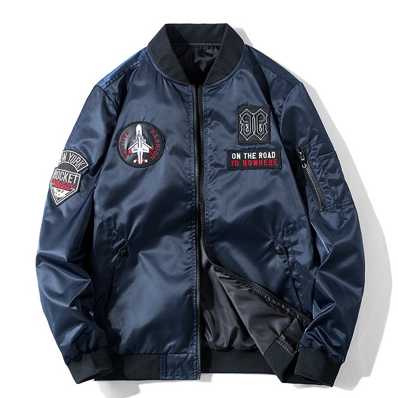 Jacket Overcoat Men'S Double-Sided Wear 2020 Spring New Style Air Force One Casual Thick Flying Suit Men'S Clothing - Image 1