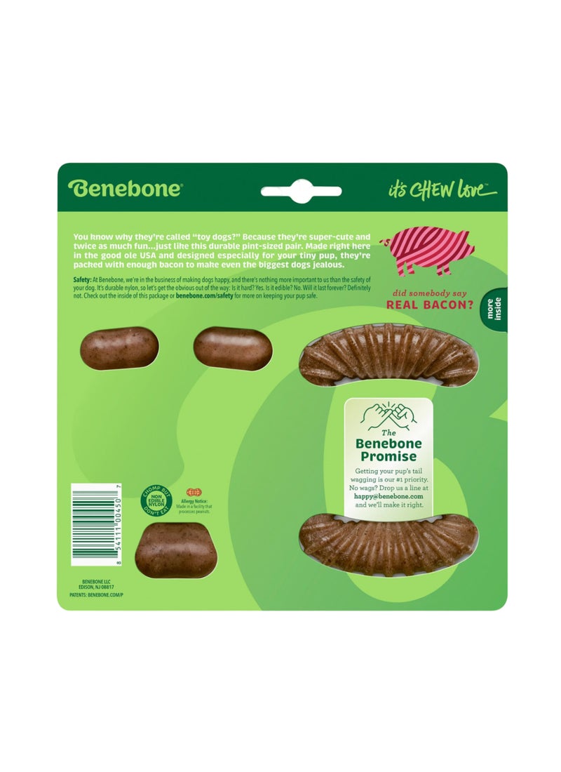 Benebone Dental Chew Wishbonetiny Bacon - Image 2