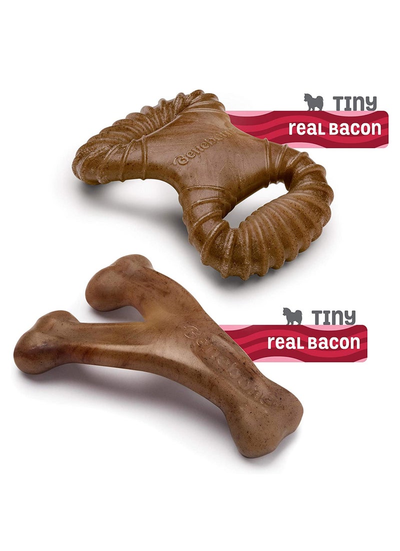 Benebone Dental Chew Wishbonetiny Bacon - Image 3