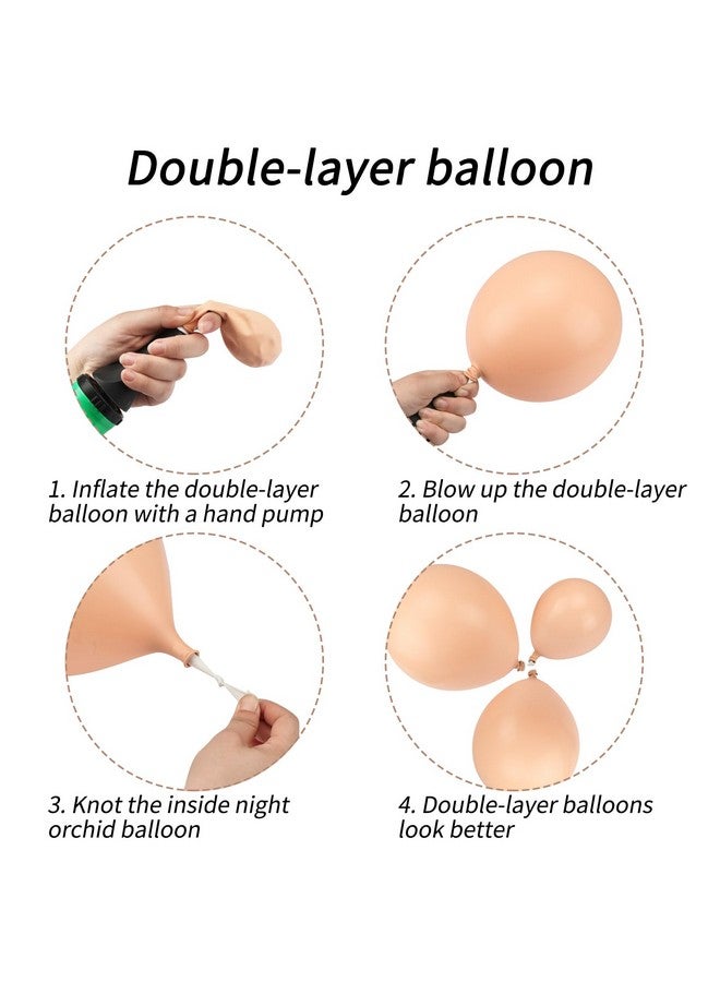 RUBFAC Blush Balloons Garland Arch Kit Retro Pink Cream Gold White Balloons Confetti Latex Balloons For Girls Baby Shower Valentine'S Day Garden Tea Party Bachelorette Birthday Wedding Decorations - Image 3