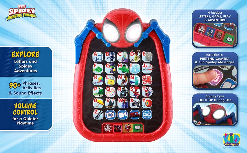 eKids Spidey and His Amazing Friends Play and Learn Adventure Tablet - Image 2