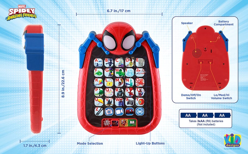 eKids Spidey and His Amazing Friends Play and Learn Adventure Tablet - Image 5