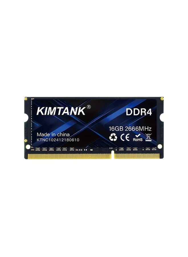 Kimtank 16GB DDR4 2666MHz SODIMM Laptop Memory Module Black High Performance - Image 2