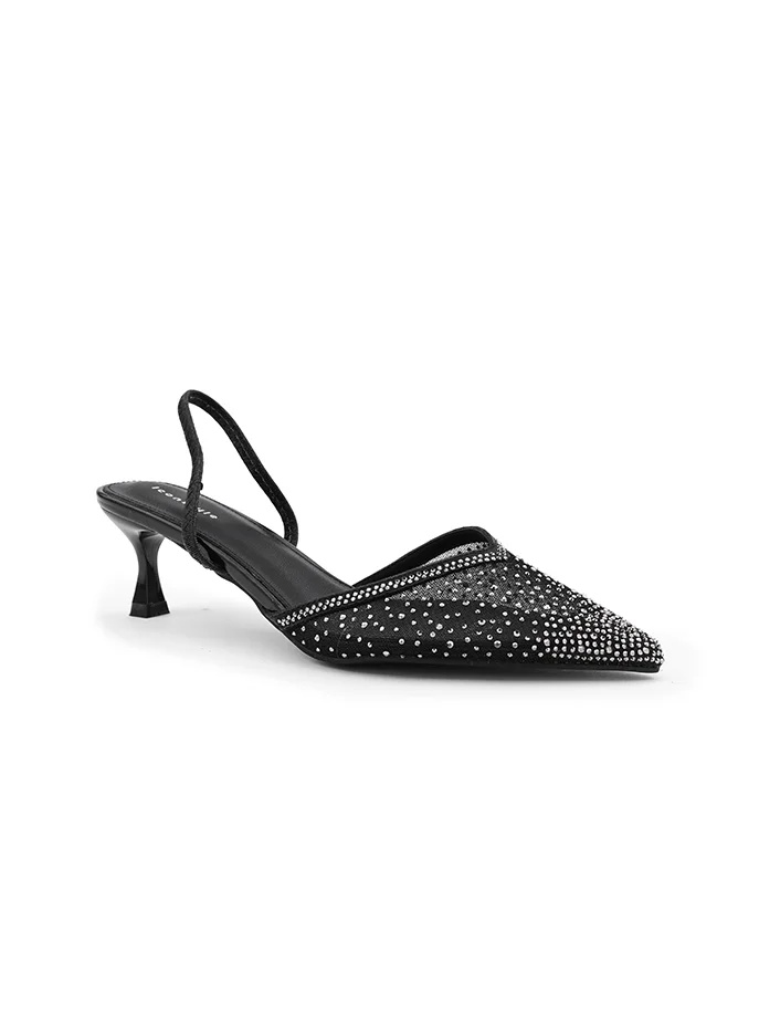 أيقون Modern open-toe heel shoes with sleek design.