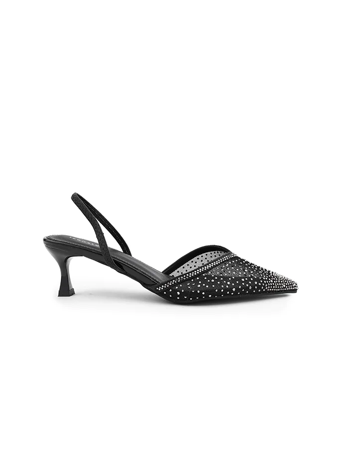 أيقون Modern open-toe heel shoes with sleek design.