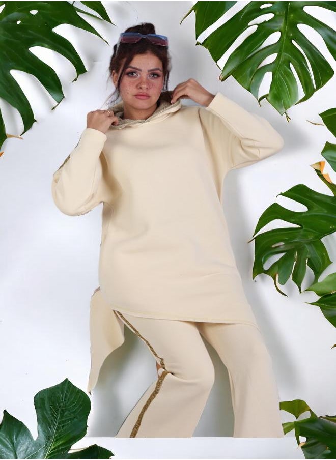 CHOiCE - Women's Loungewear in Milton Sponge Fabric, Size (L) with Inner Lining for Extra Warmth - Latest 2024 Trends, High-Quality Fabrics and Ultra-Soft Texture for a Comfortable and Stylish Experience - Image 1