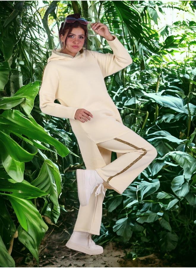 CHOiCE - Women's Loungewear in Milton Sponge Fabric, Size (L) with Inner Lining for Extra Warmth - Latest 2024 Trends, High-Quality Fabrics and Ultra-Soft Texture for a Comfortable and Stylish Experience - Image 1