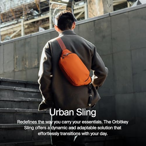 Orbitkey Urban Sling – Compact Crossbody Bag with Adjustable Strap & Quick Access Pockets – Lightweight Everyday Carry Sling for Travel, Work, Gym & Outdoor Adventures (Black) - Image 2