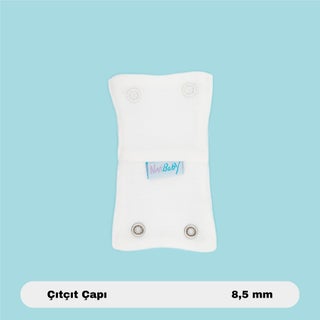 Baby Bodysuit Extension Device (8.5 Mm) with Snap Fasteners Ecru 100% Cotton 12CM - pzsku/ZE1B7899932BA1715D142Z/45/_/1731053621/607eb127-5fab-45fe-861a-1d472f41295c