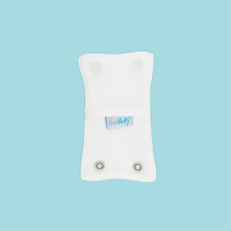 Baby Bodysuit Extension Device (8.5 Mm) with Snap Fasteners Ecru 100% Cotton 12CM