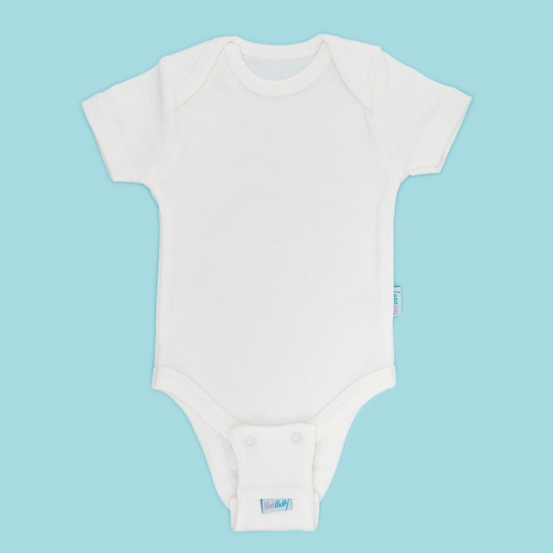 Baby Bodysuit Extension Device (8.5 Mm) with Snap Fasteners Ecru 100% Cotton 12CM