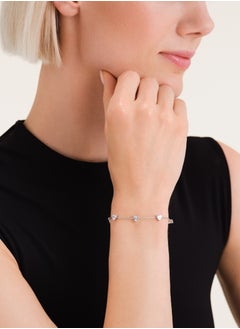 RoseField Rosefield Row of Hearts Bracelet Silver - JBRHS-J1014  - Image 4