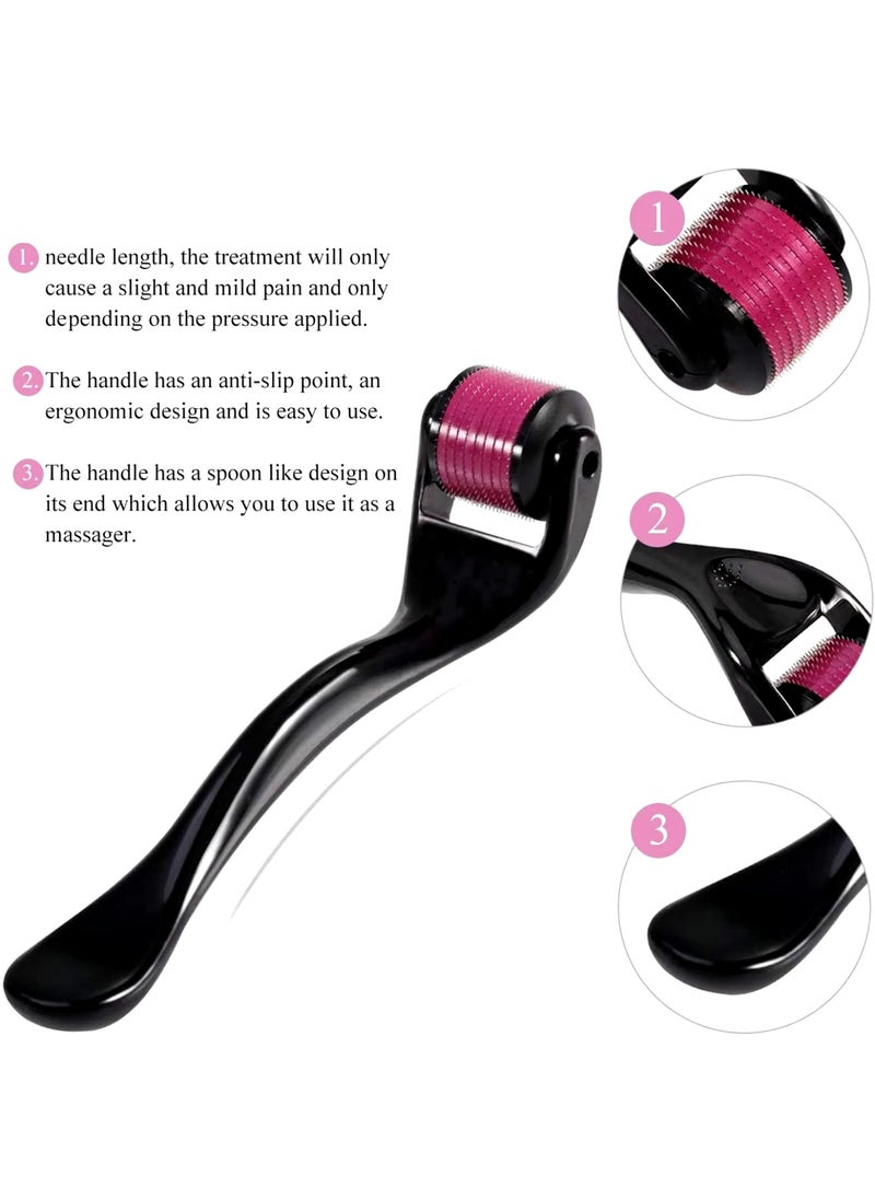 Prime by javaudan Beard Roller 1 mm Derma Face Roller With 540 Micro Needle Roller Titanium Skin for Face Body Beard and Hair Growth  - Image 2