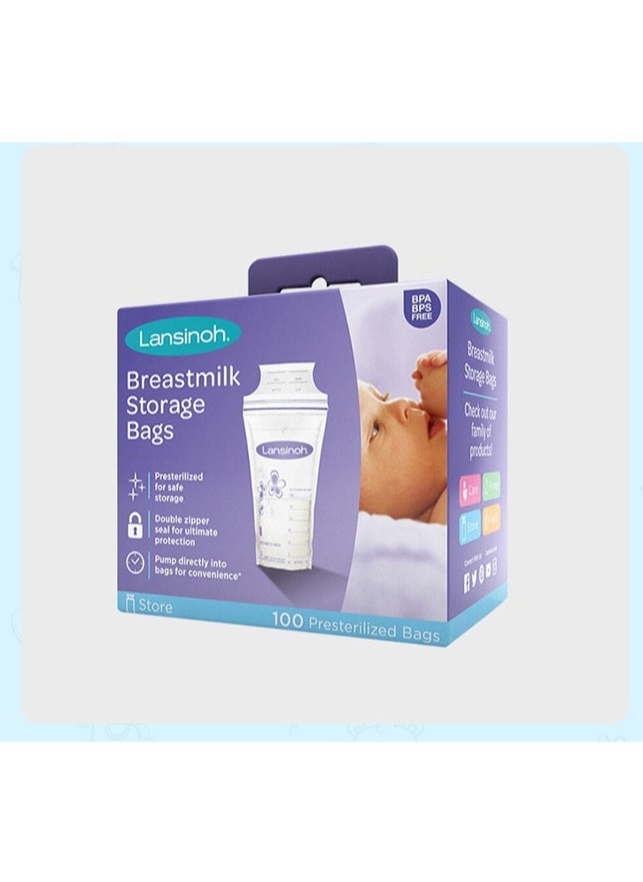 Lansinoh - Lansinoh Breastmilk Storage Bags - 100 ct (3 Packs (100 Count)) - Image 1