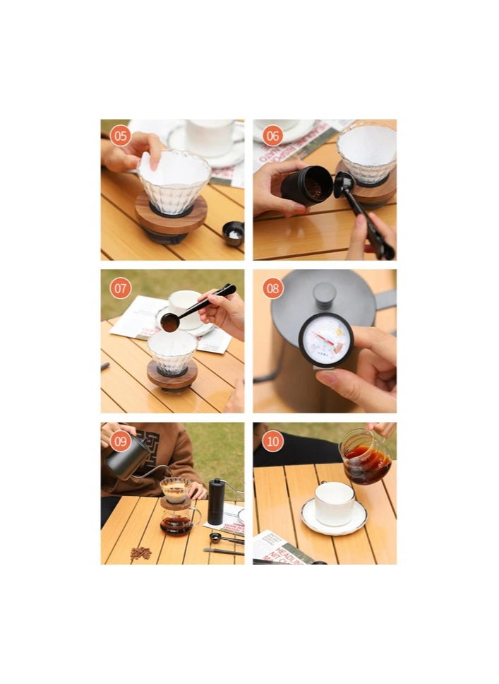 Qahwa Portable electric coffee grinder rechargeable black USB C  - Image 3
