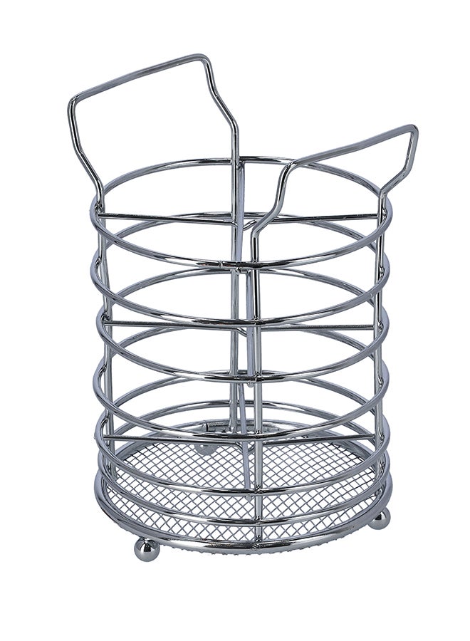 Royalford Cutlery Holder Durable Iron Constructio Silver - Image 2