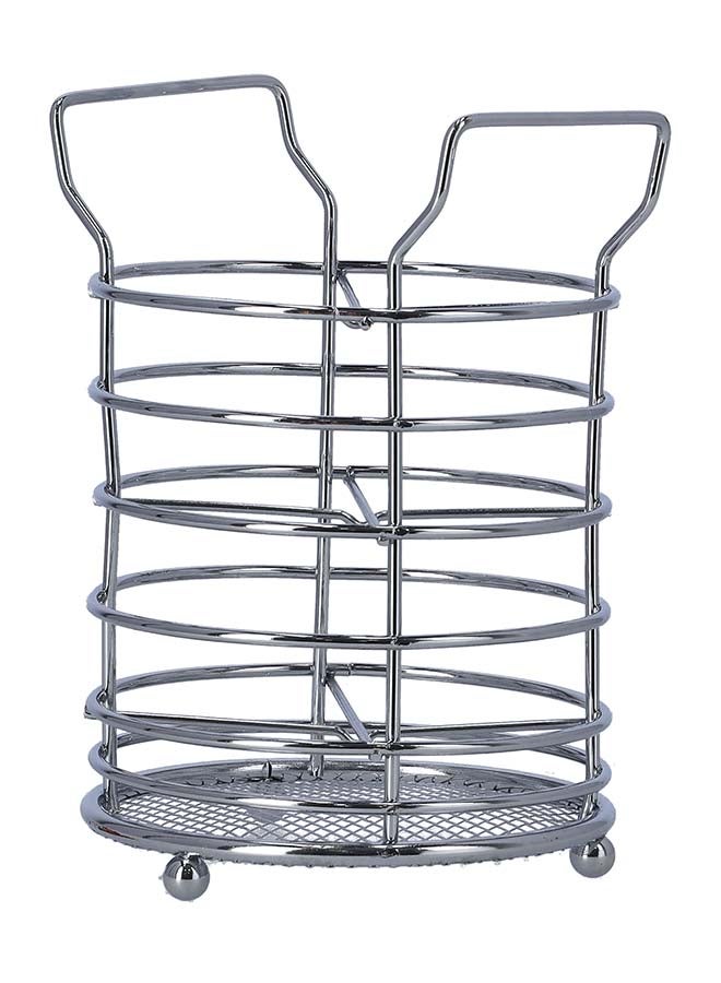 Royalford Cutlery Holder Durable Iron Constructio Silver - Image 4