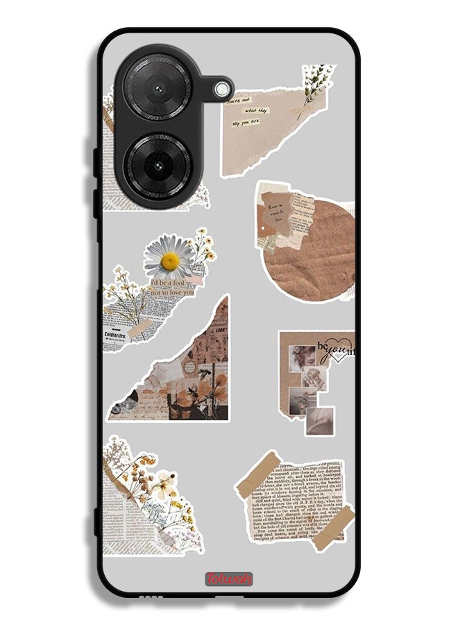 Tolwak Xiaomi Redmi A5 4G Protective Case Cover Pieces Of Paper Stickers - Image 1
