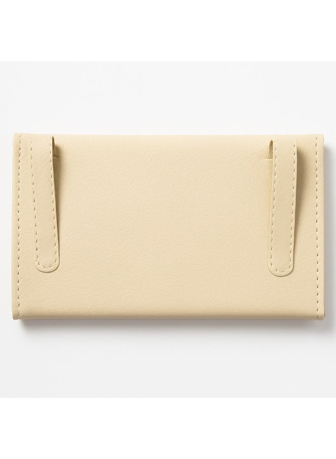 Car Sun Visor Luxury Tissue Holder, For Cars and Trucks, Beige Leather - Image 2