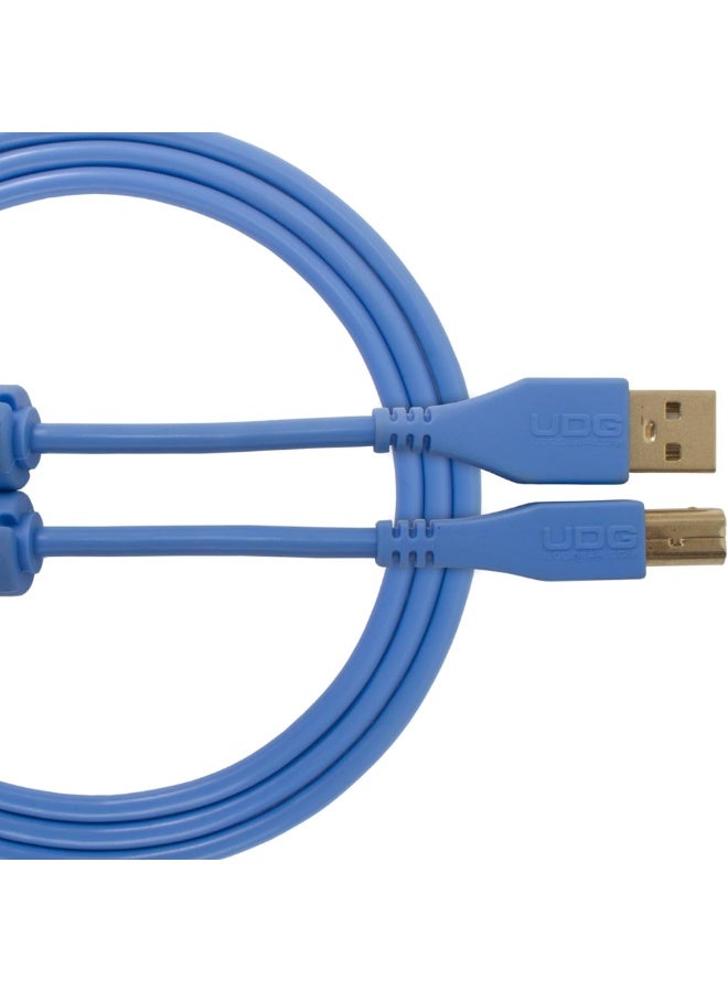 UDG Ultimate Audio Cable USB 2.0 A-B, Light Blue, Straight, 2 m - Image 1