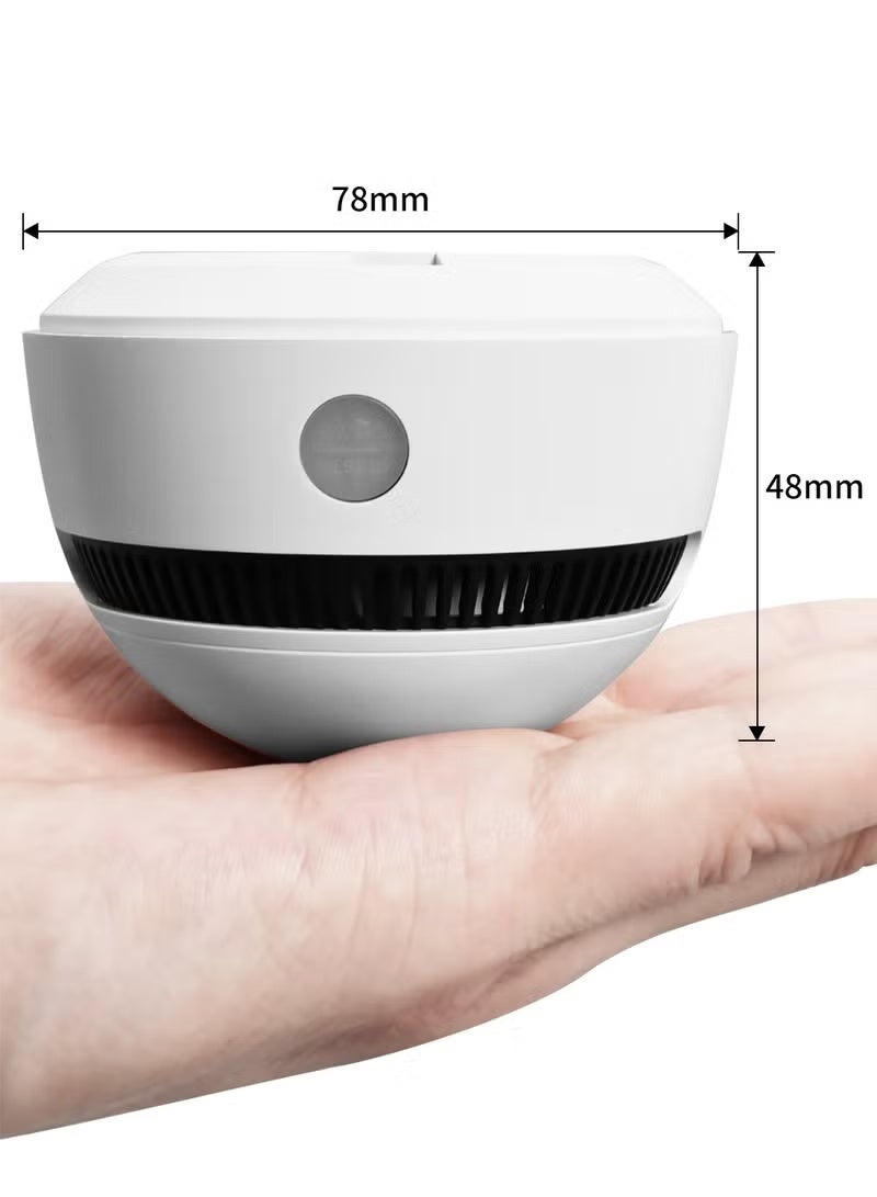 HOMIR 10-Year Battery Smoke Detector for Home | 85dB Fire Alarm, Military-Grade Photoelectric Sensor Reduces 70% False Alarms | CE/UL Globally Certified | Easy Install (Adhesive/Screws) Pack of 6 - Image 2