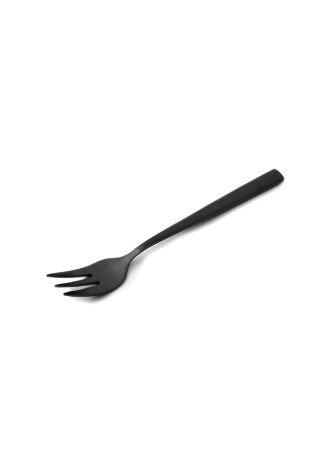 Life Smile 12pcs Cutlery Set, 18/10 Stainless Steel, Flatware Set, 12pcs Cake Fork, Shine Black, for Home Kitchen, Mirror Polished - Dishwasher Safe - Image 3