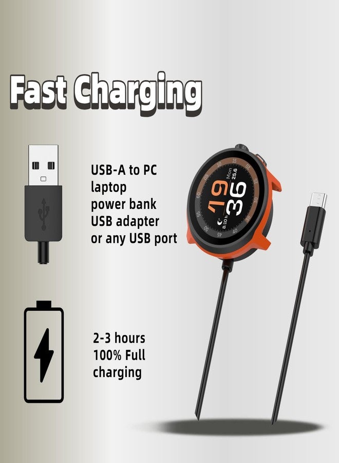 QHBAMD Magnetic Charging Compatible Cable for Suunto Run, 3.3ft USB-C, Magnetic Connector - Image 5