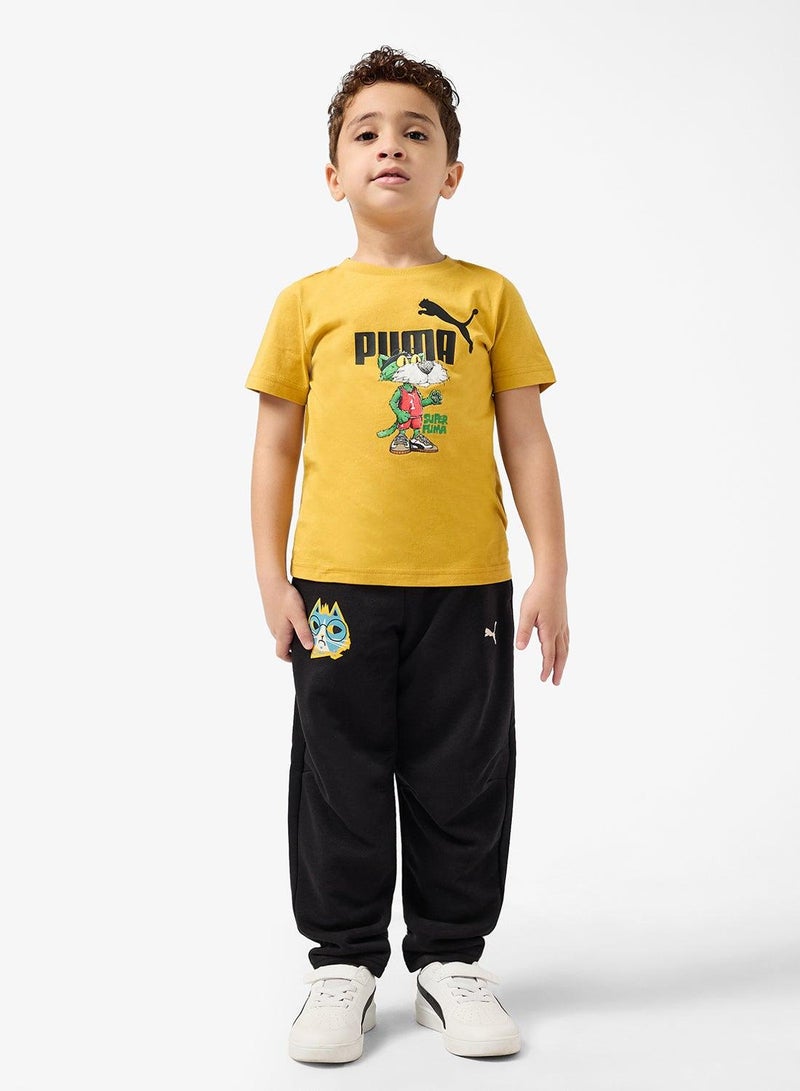 PUMA Kids Moody Cat Printed Sweatpants - Image 2