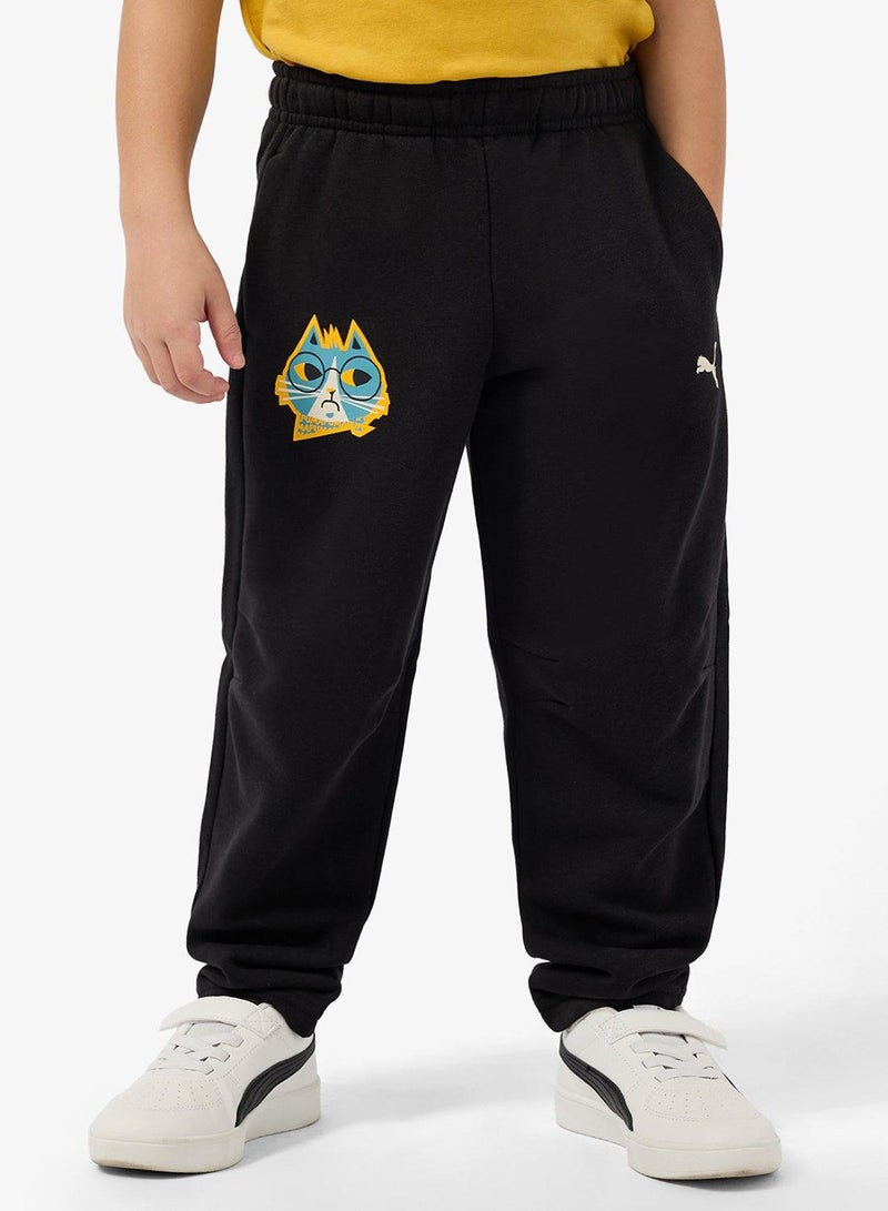 PUMA Kids Moody Cat Printed Sweatpants - Image 1