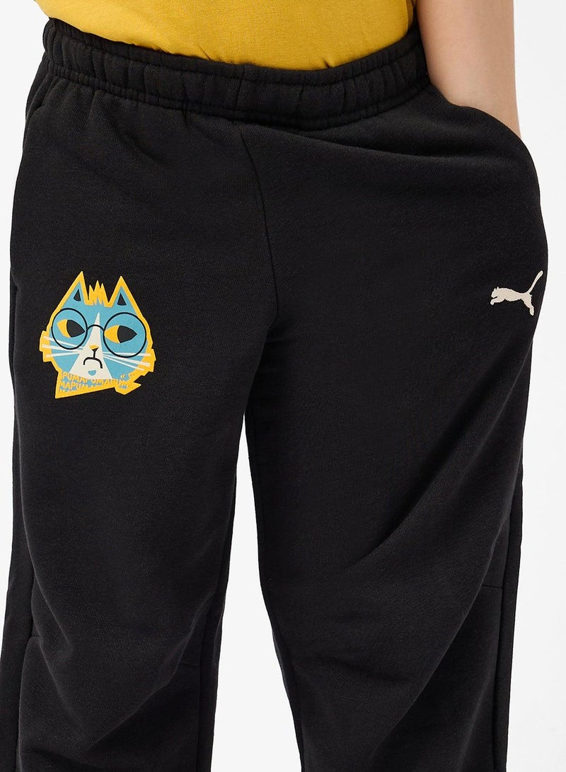 PUMA Kids Moody Cat Printed Sweatpants - Image 4