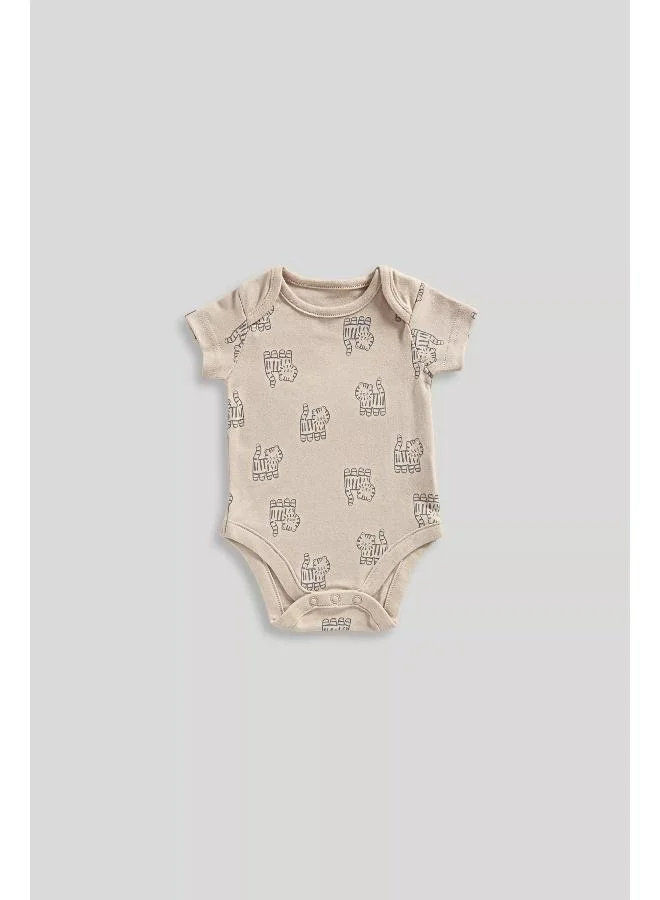 مذركير Big Cat Short-Sleeved Bodysuits - 5 Pack