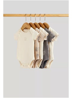 mothercare Big Cat Short-Sleeved Bodysuits - 5 Pack  - Image 1