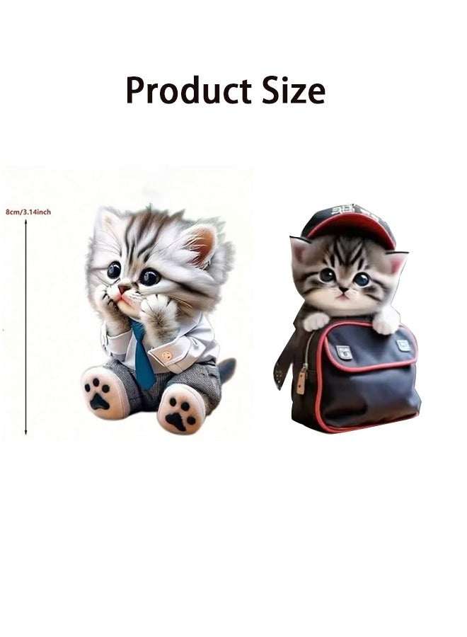 GMORO Cat-Shaped Car Mirror Accessories,Cute Car Accessories,Cat Car Pendant,Cute Cat Car Decoration for Rearview Mirror Hanging Car Interior Accessories - Image 2