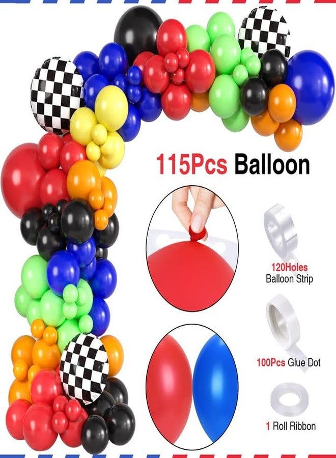 Golray 145Pcs Monster Truck Birthday Decorations Machines Party Decoration with Truck Theme Balloon Garland Arch Kit Wheel Foil Balloon Backdrop Cake Topper Baby Shower Truck Birthday Supplies for Boys - Image 3