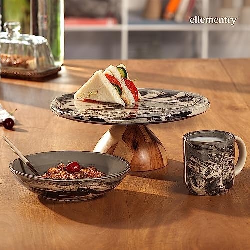 Ellementry Carbon Ceramic Pasta Bowl (400 ml) | Mixing Bowl & Serving Bow|Eco-Friendly Microwave Oven Safe|Bowls for Cereal, Salad, Rice, Soup, Pasta & Snack|Kitchen Accessories/Diwali Gift Items - Image 5