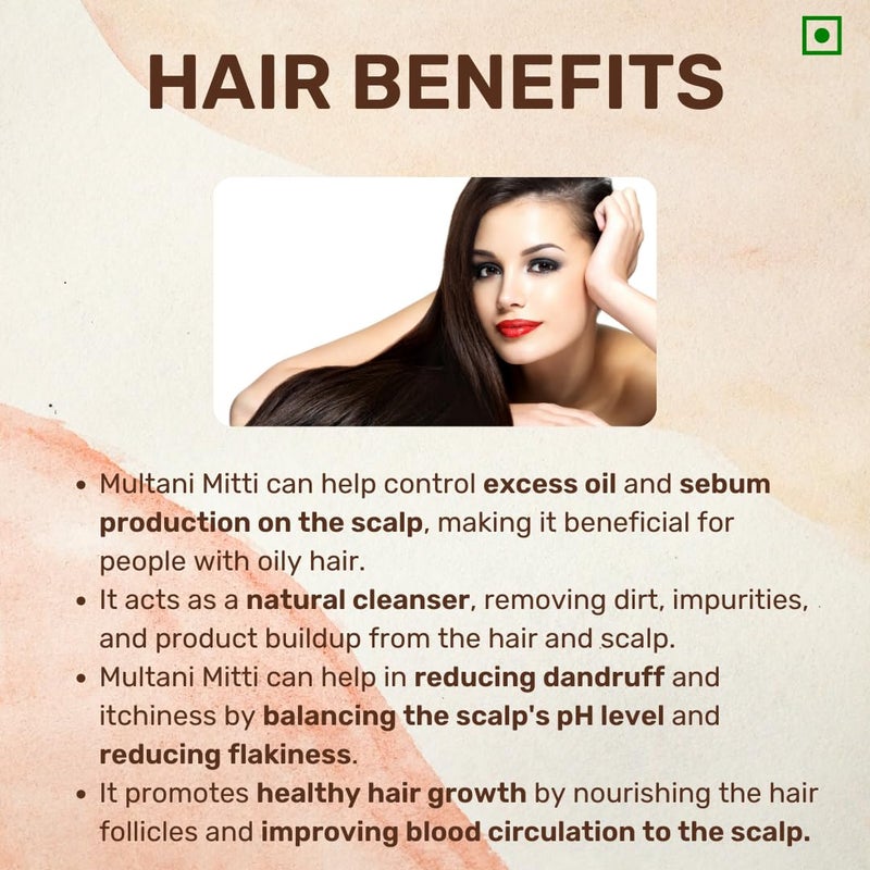 WashBerry 100 Pure Organic Natural Multani Mitti Powder for Face Pack Skin HairFullers Earth Bentonite Clay for All Skin Type 600 Gram - Image 4