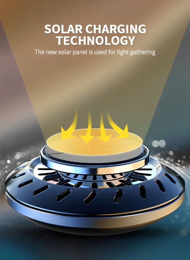 GROIC Solar Rotating Car Air Freshener,Car Decoration Car Diffuser Fragrance,Car Aromatherapy Get Rid of Odors,Automobile Center Console Decoration - Image 3