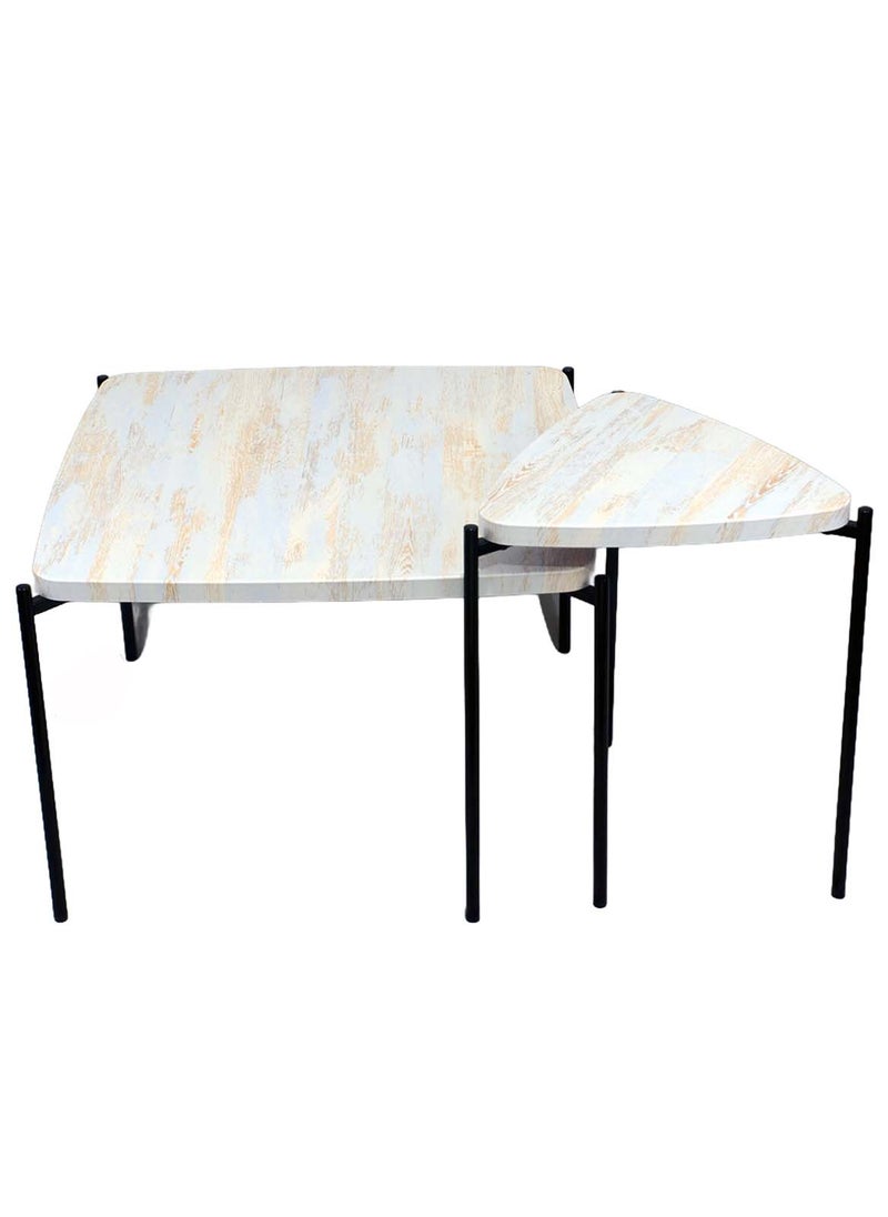 Sharpdo Square Coffee Table, Simple Modern Living Room, Home Wood, Light Luxury Style Combination Table 64*64*43&44*44*50CM - Image 5