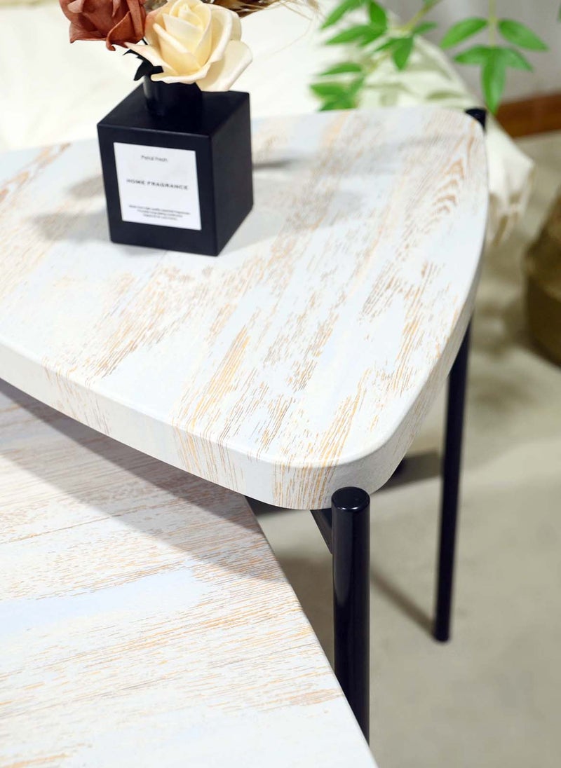 Sharpdo Square Coffee Table, Simple Modern Living Room, Home Wood, Light Luxury Style Combination Table 64*64*43&44*44*50CM - Image 3