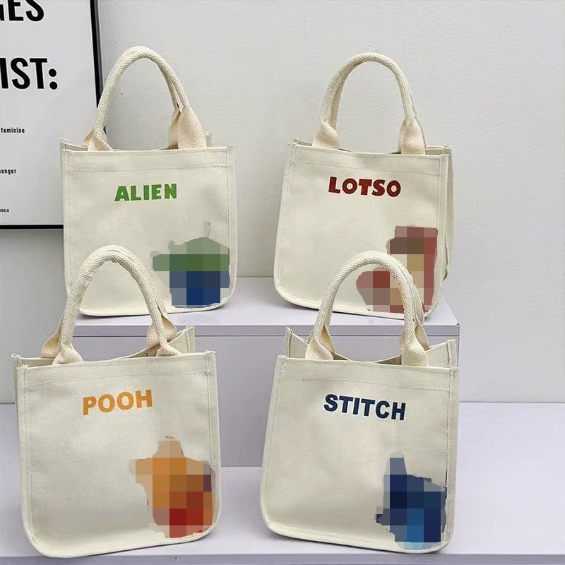 New Style Cute Cartoon Large-Capacity Travel Trendy Lightweight Small Square Bag Fashionable Casual Handbag - Image 2